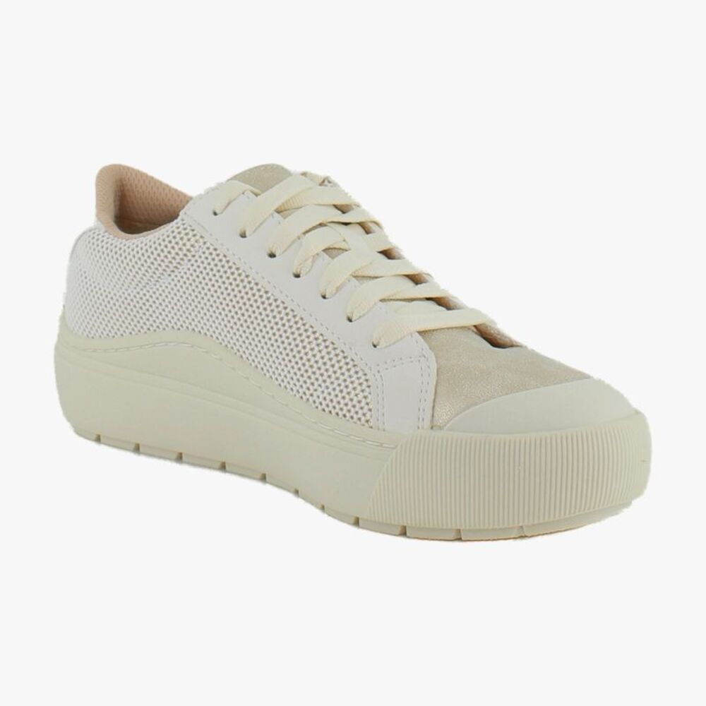 Dr. Scholl's Time Off Off White/Gold Smooth